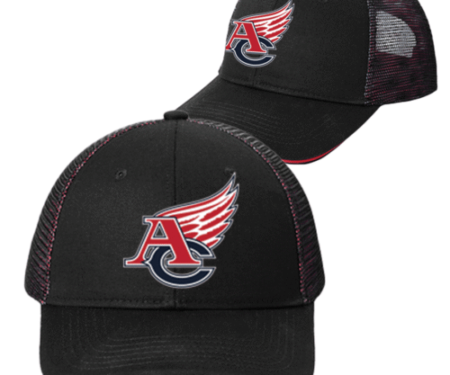 Black/Red STRUCTURED Cap