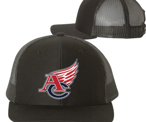 Richardson STRUCTURED Black Trucker Cap